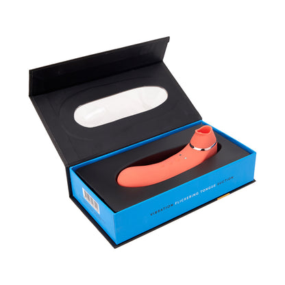 Nu Sensuelle Trinitii 3-In-1 Suction Tongue - Coral