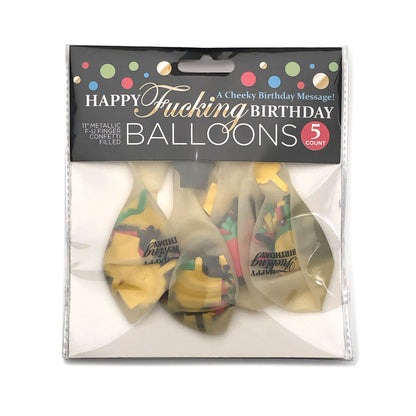 Happy F*cking Birthday Balloons 5pk