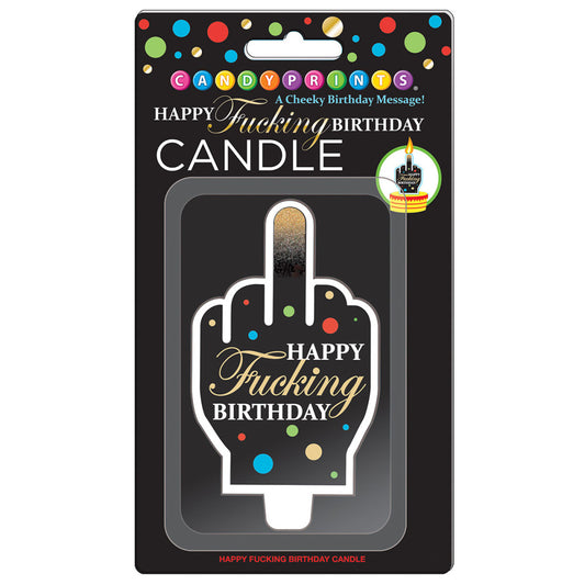 Happy F*cking Birthday Large Finger Candle