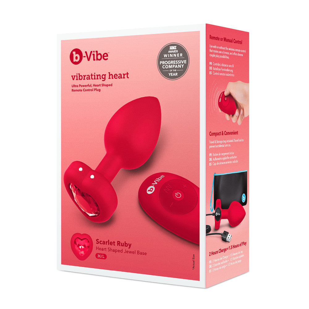 B-Vibe Vibrating Heart Plug
